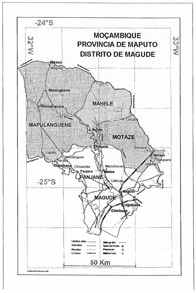 Magude district map