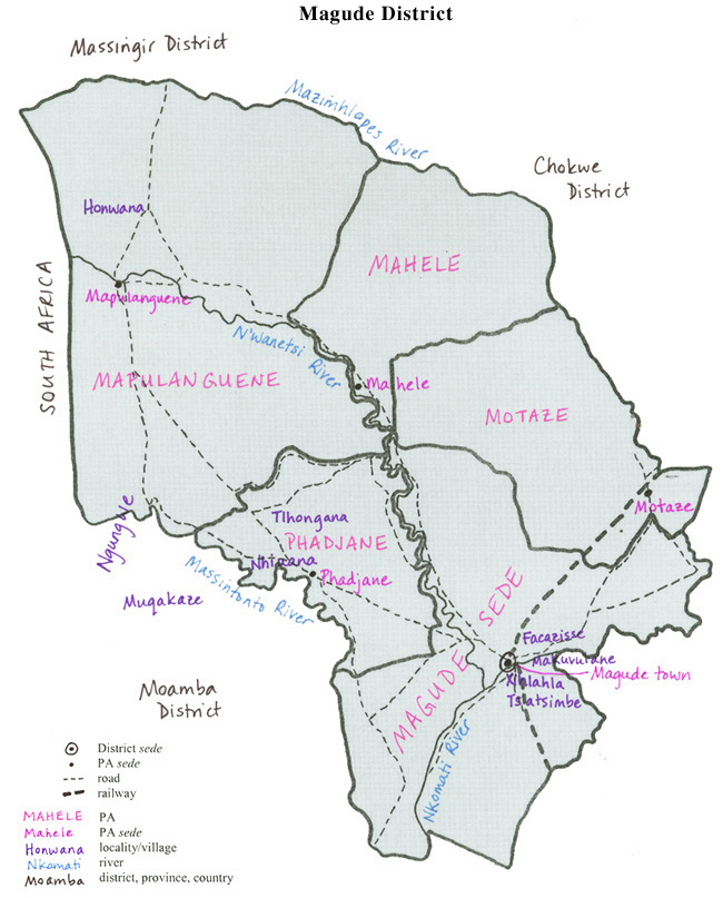 Magude district map
