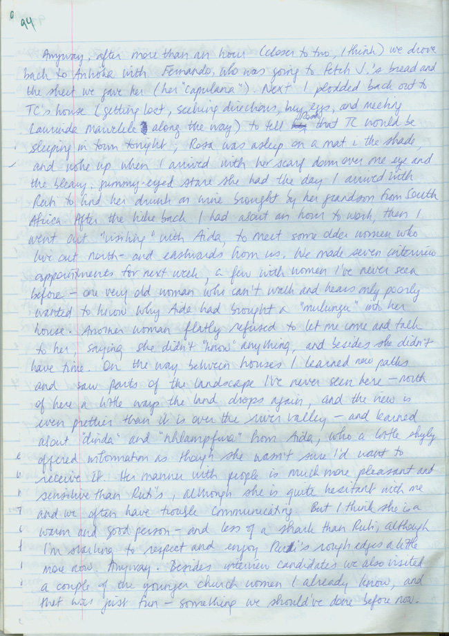 Journal 2 (23 June 1995), page 94