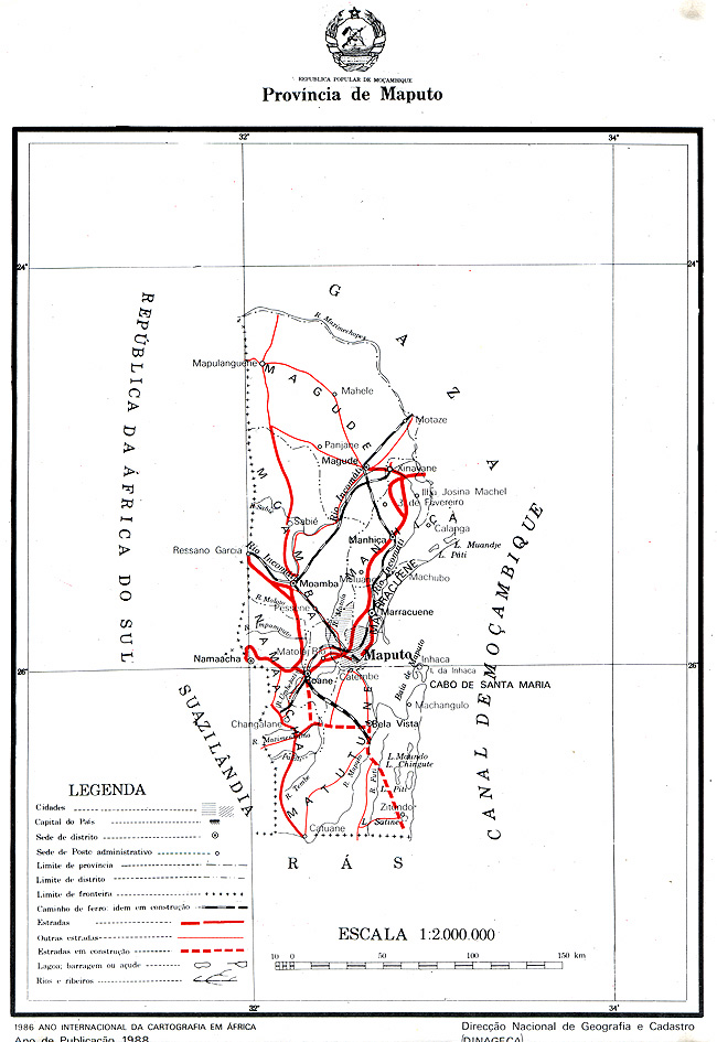 Map of Maputo province