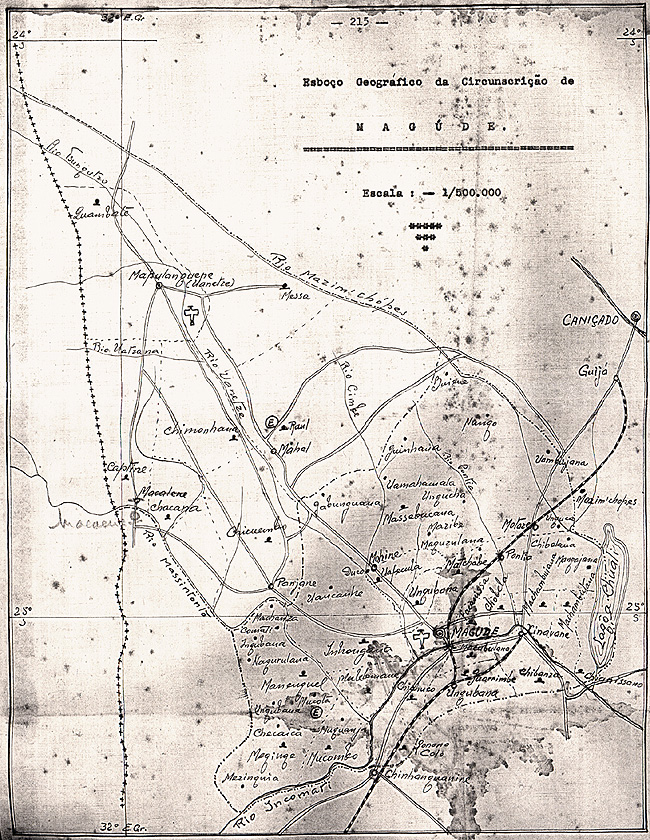 sketch map of Magude, Alberto study