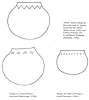 Drawings of pottery