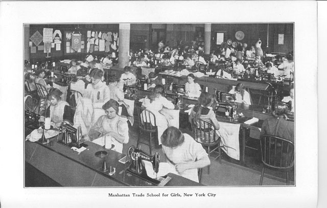 Students at the Manhattan Trade School for Girls