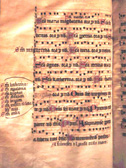 Litany of the Saints with additions made. Fourteenth-century gradual from Unterlinden. Ms. 136, f. 93v, Bibliotheque de la Ville, Colmar, France.