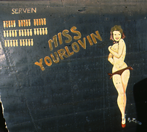 The B-24 bomber Miss Yourlovin.