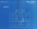 The blueprint of the first floor of the Radium Institute